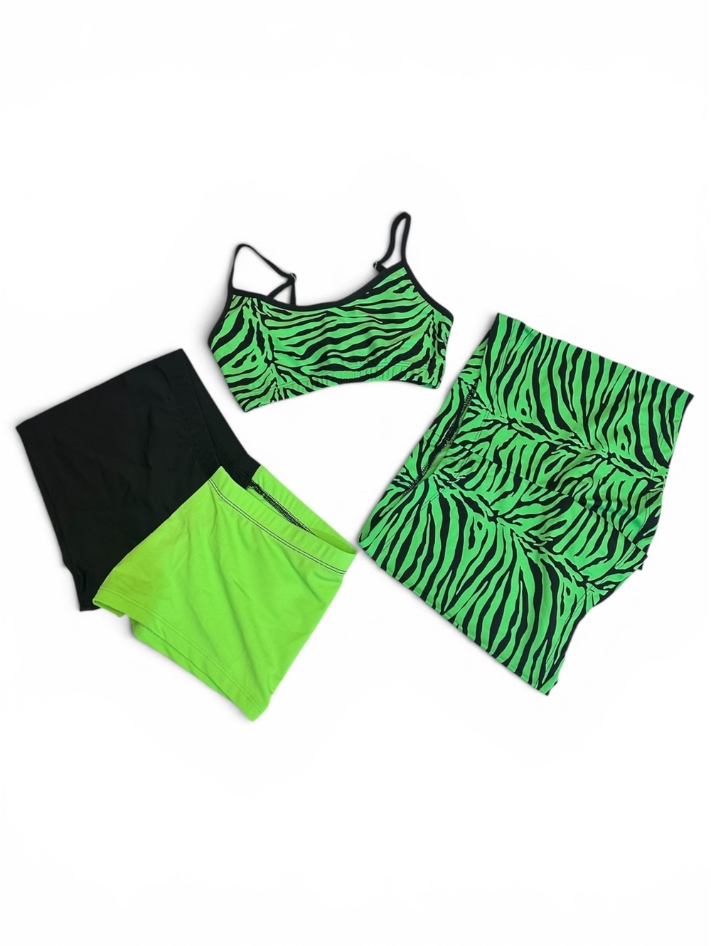 Bundle NWT Neon Zebra Set